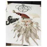METAL SANTA, STAR WALL HANGING, FAN, ETC.