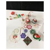 HAND MADE ORNAMENTS, PINS, BELLS