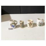 MINI VINTAGE STEINS SOME SIGNED
