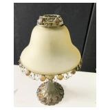 TEA LIGHT HOLDER MISSING A COUPLE GEMS ON BASE