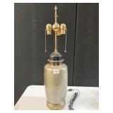 VINTAGE METAL TABLE LAMP, 27" H NO SHADE