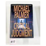 MICHAEL PALMER CRITICAL JUDGMENT FIRST EDITION