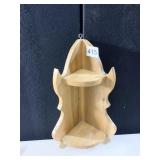 WOODEN CORNER SHELF 15 H X 7 W