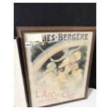 FOLIES BERGERE FRAMED PRINT 22" X 18"