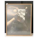 LOU GEHRIG FRAMED BASEBALL PLAYER 23 W X 29 H