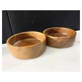 TEAK BOWLS 3 H X 8 ROUND