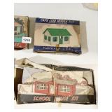 PLASTIC VILLE RANCH HOUSE, CAPE COD HOUSE, SCHOOL