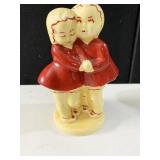 POTTERY VASE YOUNG LOVE 8" H