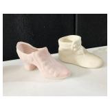 SHOE FIGURINES CERAMIC, 1 MARKED USA