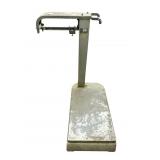 FAIRBANKS LARGE METAL PLATFORM SCALE W HANGER &