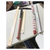 AMERICAN FLAG, KIDS BASEBALL BAT, T-SQUARES, ETC.