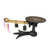 FAIRBANKS DOUBLE BEAM CAST IRON AND BRASS MOUNTED