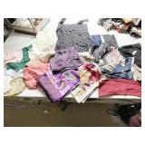 DRESSER SCARVES, HAND WORK ITEMS, ETC.