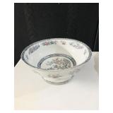 SERVING BOWL HAND DECORATED, 5 H X 10.5 W
