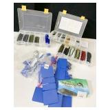 3 SWIMMER FISHING TACKLE BOXES AND BOX SEPARATORS