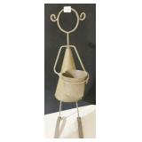 METAL ABSTRACT GIRL GARDEN PLANTER