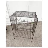 CURVED FRONT IRON SHELF UNIT