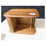 WOODEN STORAGE BOX WITH SLIDING LID 7"H