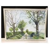 PAINTING ON CANVAS BY CLAIR HAMLIN TREE SCENE 26