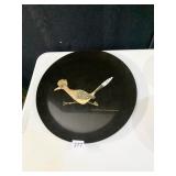 COUROC SERVING PLATTER HAND INLAID DESIGN 14"