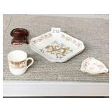 ANDREA PLATE, DRESDEN ASHTRAY, NORITAKE CUP, CUP