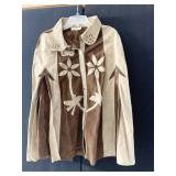 LEATHER PONCHO SZ S/M