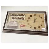 SEA BREEZE CHOCOLATE PARFAITE WALL HANGING CLOCK