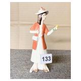 VINTAGE GOEBEL STROLLING 7" SIGNED