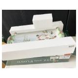 FITZ & FLOYD SNOWMAN PLATTER IN OB