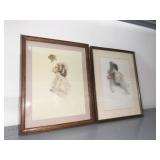 AMERICAN BEAUTIES 1903 PRINT AND UNDER THE