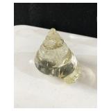 GLASS SHELL PAPER WEIGHT 3"