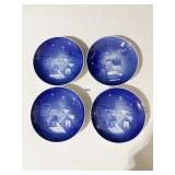 B&G COPENHAGEN DENMARK CHRISTMAS SET OF 4