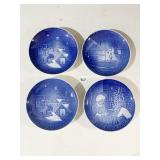 B&G COPENHAGEN DENMARK CHRISTMAS SET OF 4