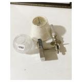 WALL SCONCE LIGHT & SHADE W/GLOBE BALL SHADE