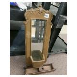 WALL MIRROR, DIVIDED TRAY