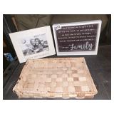 WOVEN BASKET, WALL HANGINGS