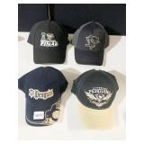 4 PITTSBURGH PENGUIN BALL CAPS, 2 FITTED 2 VELCRO