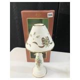 LENOX HOLIDAY TARTAN CANDLESTICK LAMP OB