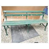 ANTIQUE PARK BENCH IRON FRAME