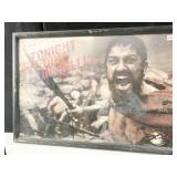 FRAMED POSTER FROM THE MOVIE 300