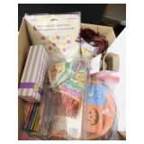 CLOTH DOLL, VASE, XMAS BALLS