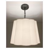 VISUAL COMFORT CHANDELIER SCALLOPED SILK SHADE,