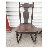 WALNUT ANTIQUE ROCKER