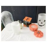 GLASS DOME 11", HALLOWEEN LARGE GLASS, ETC.