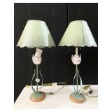 TULIP LAMPS 25.5" H,