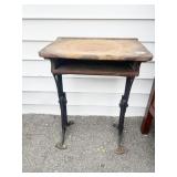 ANTIQUE SCHOOL DESK IRON LEGS