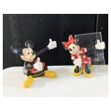 MICKEY & MINNEY PHOTO HOLDERS, 1 MISSING LUCITE