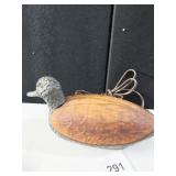 ACCENT LAMP MALLARD DUCK-STAINED GLASS OVER METAL