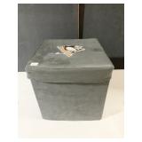 PENGUIN LOGO FABRIC BOX W/ LOGO LID