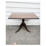 SQUARE TOP TABLE W/ 4 LEG PEDESTAL BASE